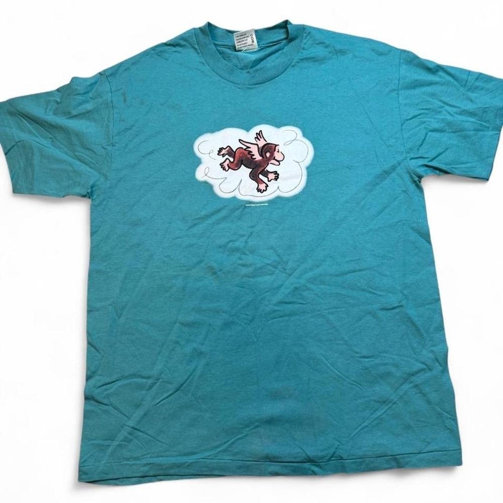 Vintage Curious George 90s cronies single stitch T-shirt size large